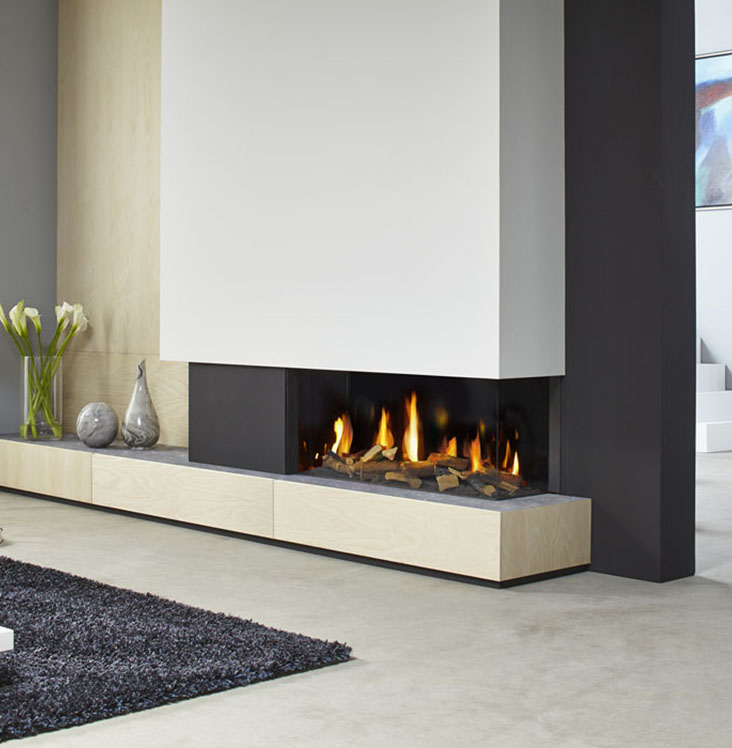 DRU - Metro 100XT/2  contemporary Fireplace